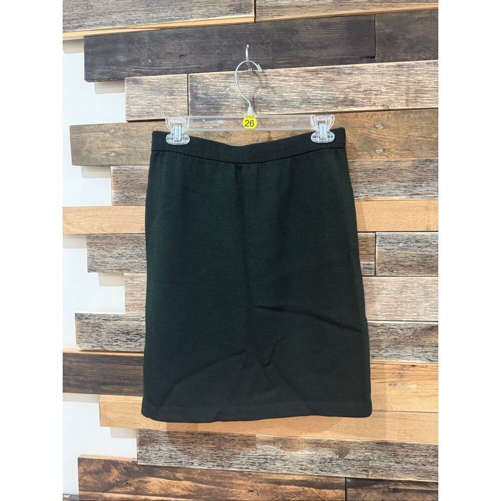 St. John by Marie Gray knit black mini skirt size 6